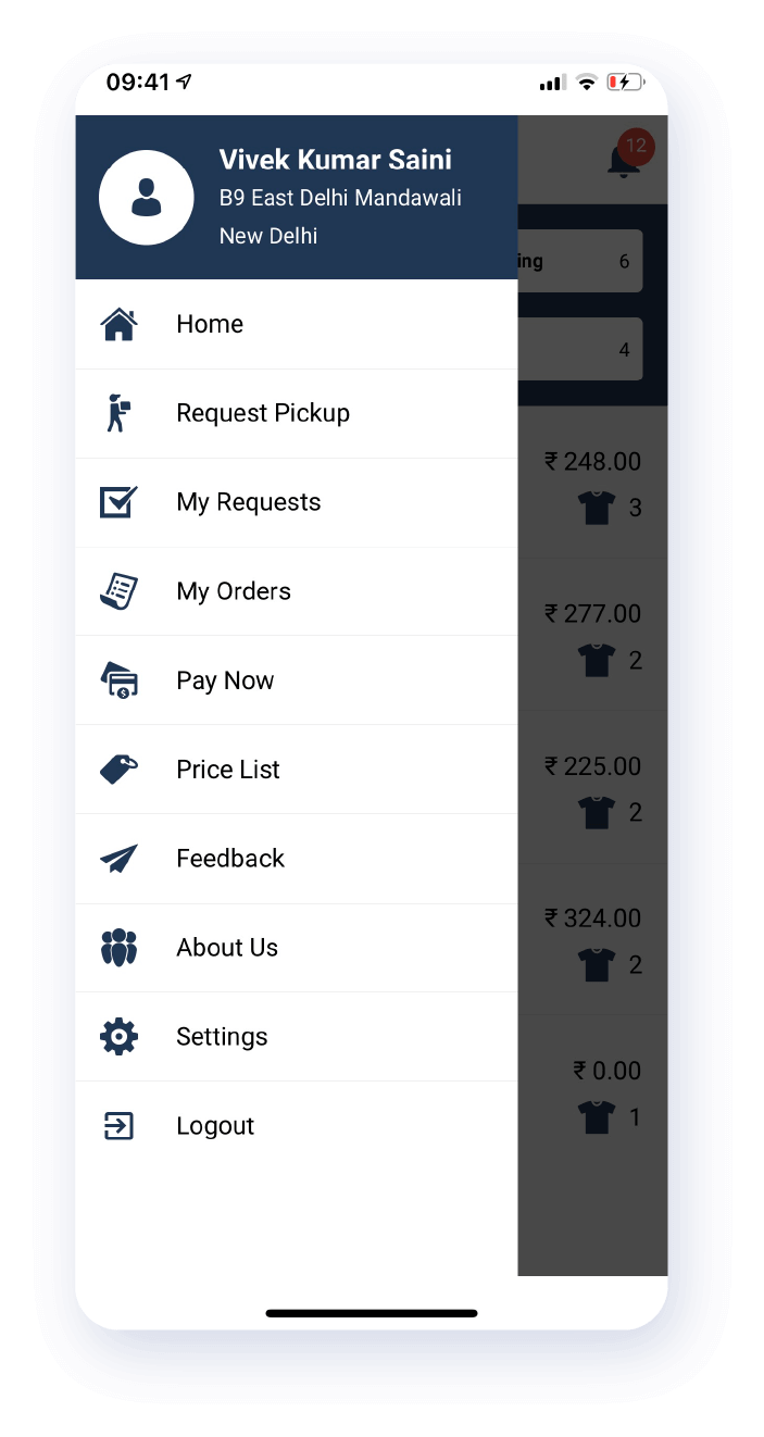 QDC app dashboard