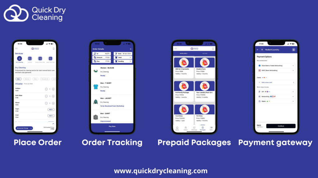 White Labelled App for Dry Cleaners
